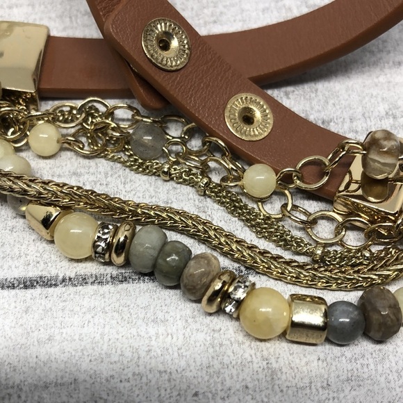 Curated bundle boho festival style layered layer look bracelets Ettika and more - Picture 4 of 5